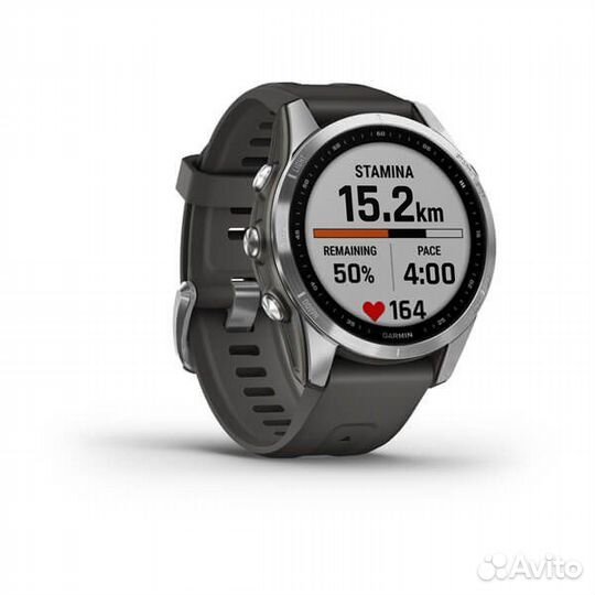 Watch Garmin Fenix 7S Silver with Graphite Band