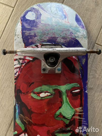 Дека для скейтборда 8.25, подвески новые thunder