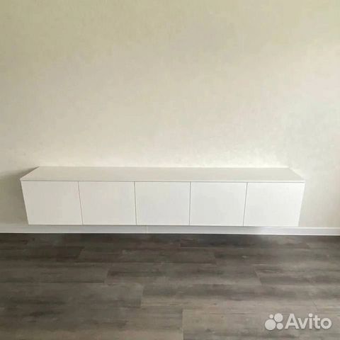 Тумба под телевизор белая