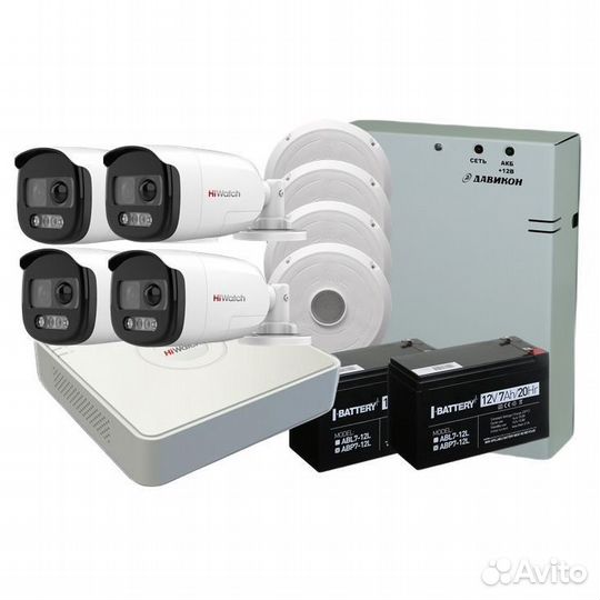 Комплект видеонаблюдения HiWatch DS-H204QA