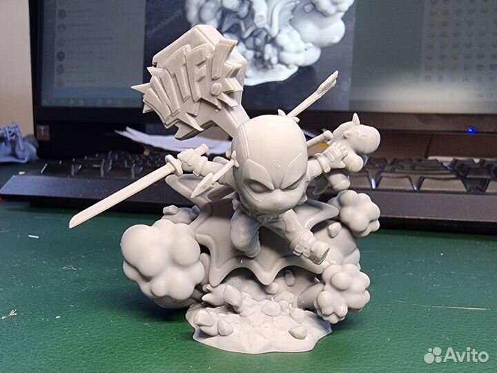 Фотополимерная 3D печать фигурок, миниатюр