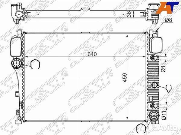 Радиатор mercedes CL-class, mercedes CL-class W216