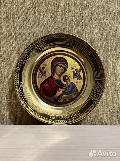 Икона настенная в виде тарелки