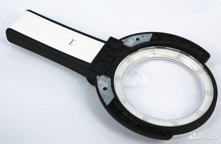 Настольная складная лупа лампа 2,5х90 8х25 мм