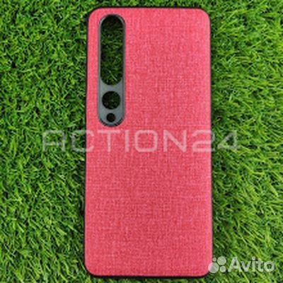 Чехол текстильный Xiaomi Mi 10 Pro (красный)