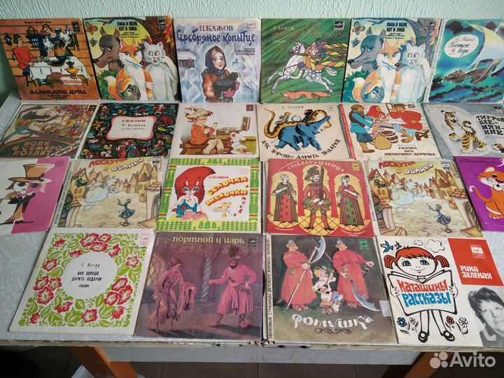 Русские и советские сказки на виниле-90 шт,СССР