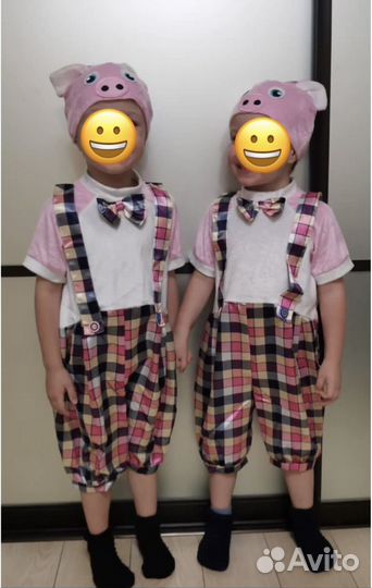 Костюм поросенка (есть 3 шт), 3-5 лет, прокат