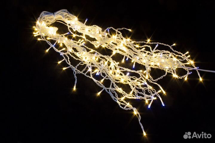 Гирлянда уличная Бахрома 50м Новогоднее украшение