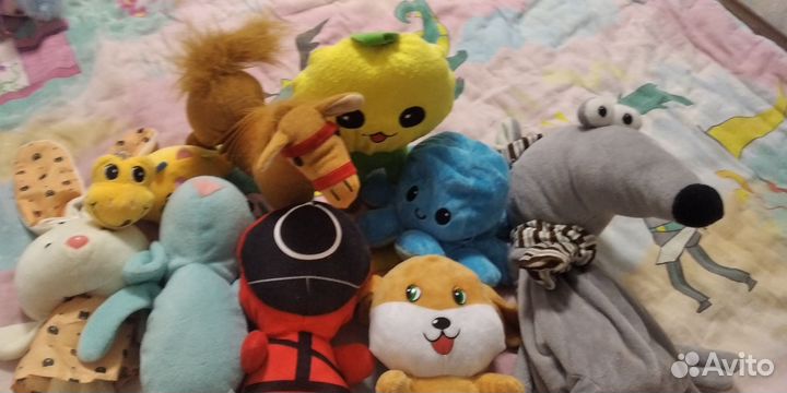 Игрушки пакетом мягкие