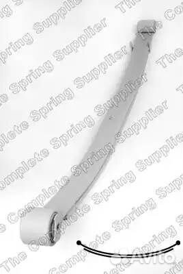 Рессора peugeot boxer 1.8t 06- (2х листовая) задня