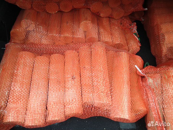 Дрова берёзовые карандаш в сетке