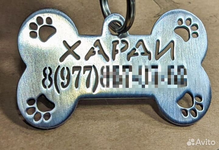 Адресник, жетон, ошейник