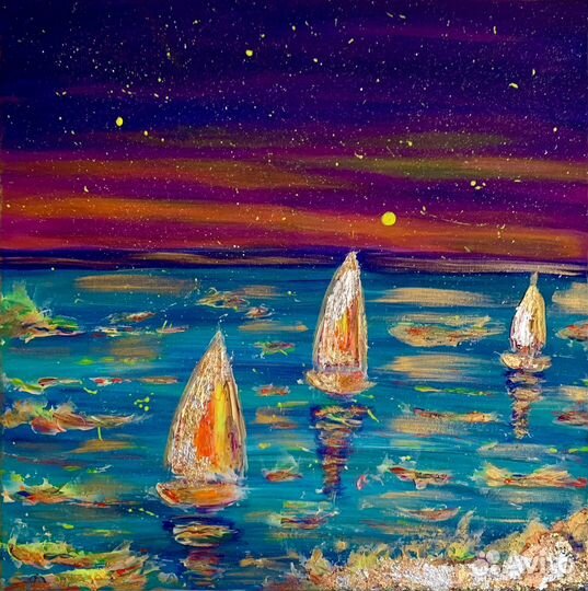 Неоновая картина 