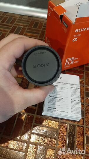 Объектив Sony a E35mm F1.8 OSS 49mm SEL35F18