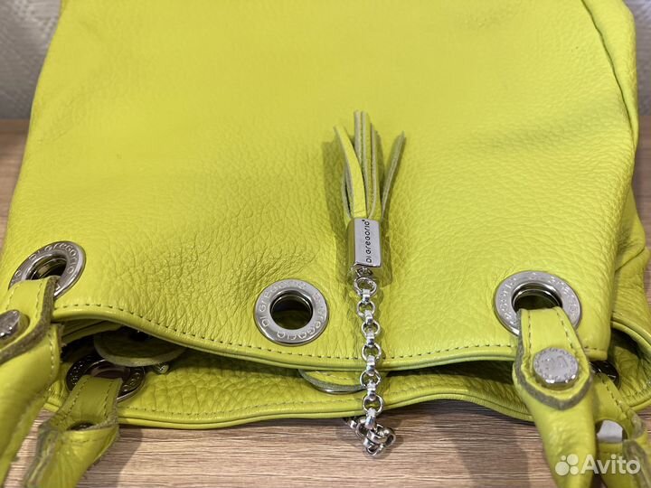 Сумка кожаная Di Gregorio DI010bwblu59 Италия