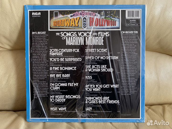 Marilyn Monroe - The Songs Voice and Films of