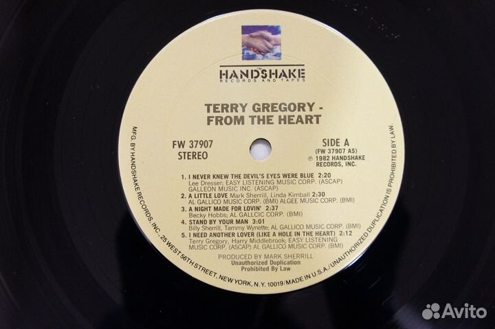 Terry Gregory - From The Heart -US-1982-LP