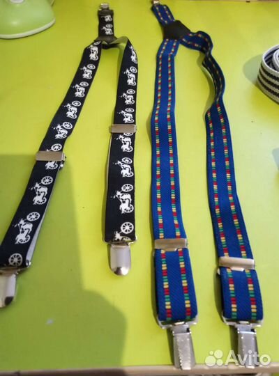 Ремень детский 5 штук и подтяжки на мальчиков