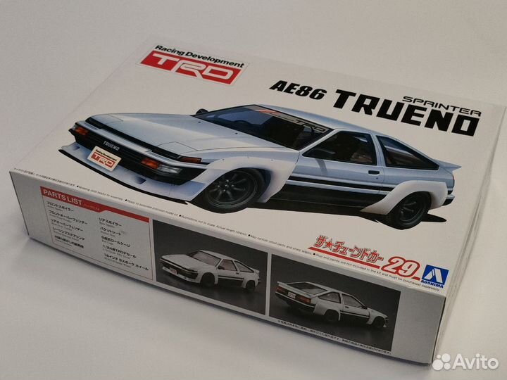 Toyota Trueno AE86 Сборная модель Aoshima 05896