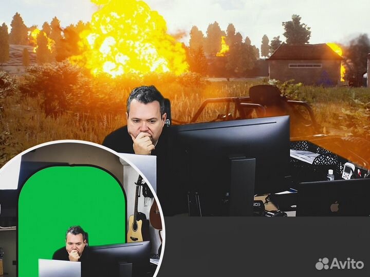 Складной Фон (на каркасе) Хромакей Neewer