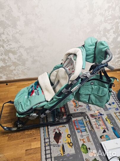 Детские санки коляска nika 7 8