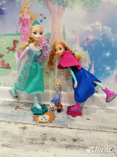 Куклы Анна и Эльза фигуристки от Mattel