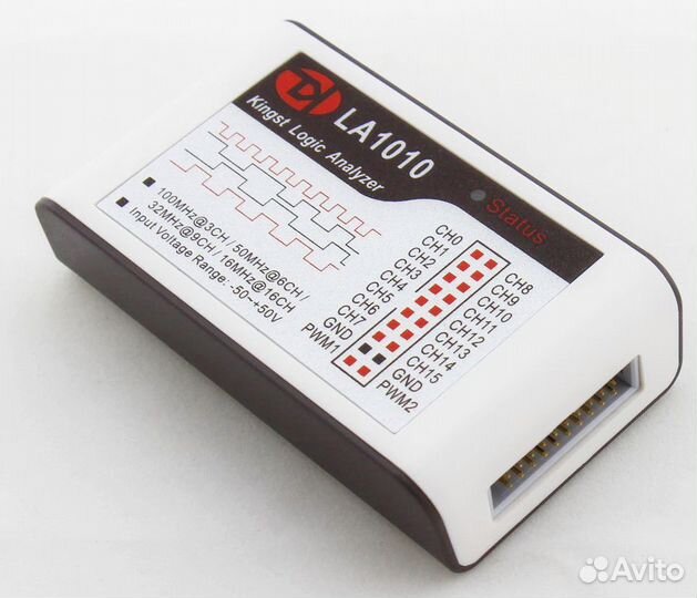 Логический анализатор kingst LA1010, 100 Мгц 16 ка