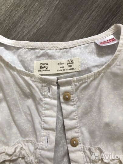 Блузка zara для девочки