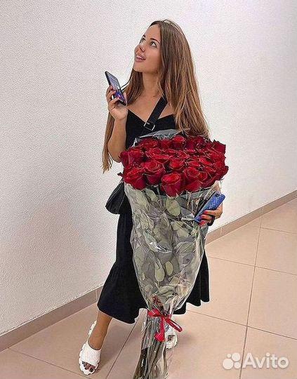 Высокие Розы Гиганты Доставка Круглосуточно