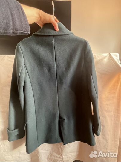 Пальто демисезон massimo dutti р40 цвет морской во