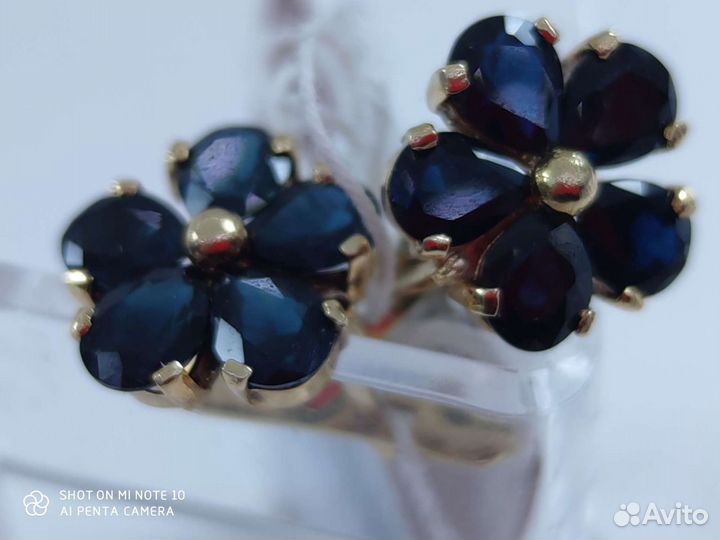 Роскошные серьги с сапфирами