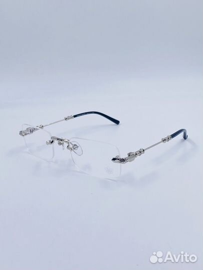 Оправа для очков chrome hearts серебро