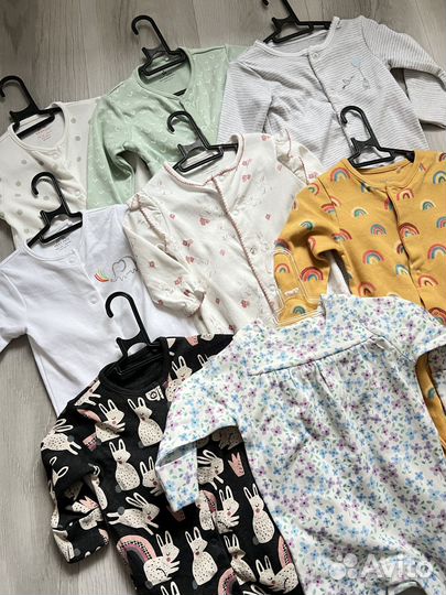 Слипы новые mothercare, next, m&s и др 3/6м 68