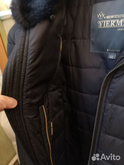 Пуховик куртка бизнес класса норка капюшон 48-50 L