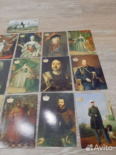 Календарики карманные Русские цари 19шт 1992г