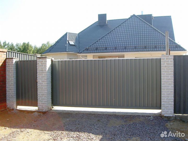 Откатные ворота под ключ