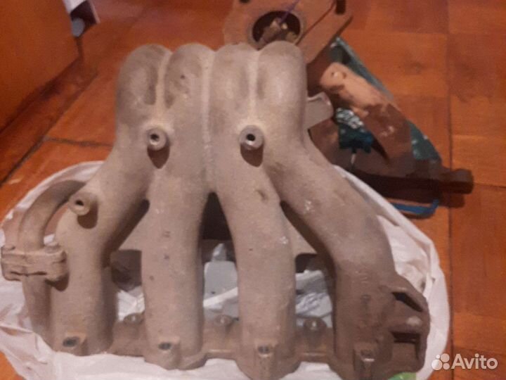 Коллектор впускной и выпускной на деву нексия