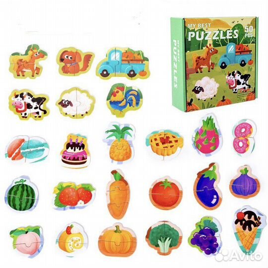 Деревянные Макси-пазлы