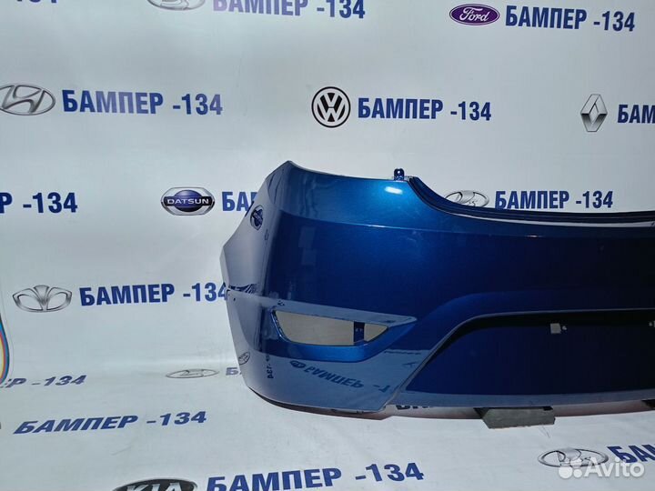 Бампер задний hyundai solaris 1 хэтчбек синий WGM