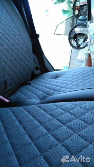 Чехлы экокожа-ромб Toyota Prado150 c 2009-2017 г