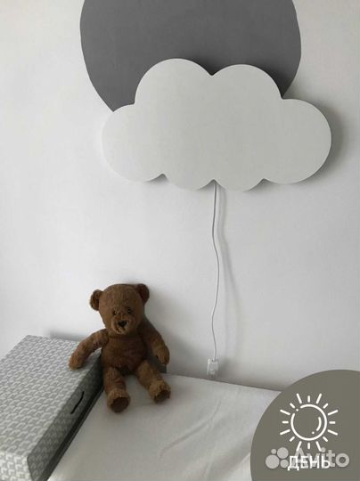 Детский ночник «Облако» питание от сети