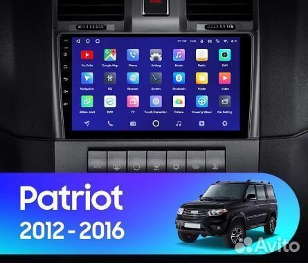 Штатная магнитола UAZ Patriot 12-16 X1 2-32 8 ядра