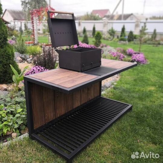 Мангал в стиле лофт