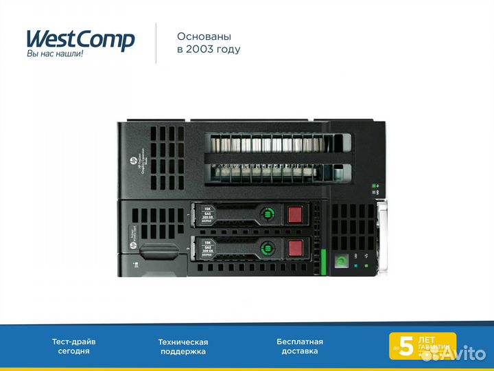 Blade-сервер HP BL460с Gen9 E5-2683v4 512Gb P244br