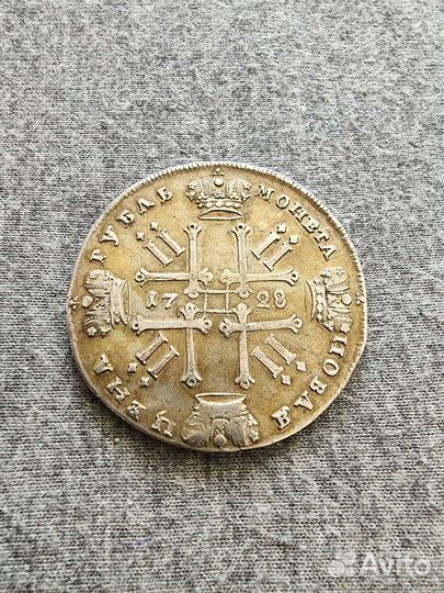 Рубль 1728г. Редкий