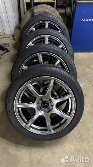 Литые диски r 17 4x100 Work T7R