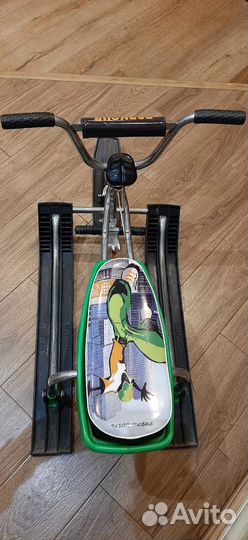 Детские зимние санки с рулем