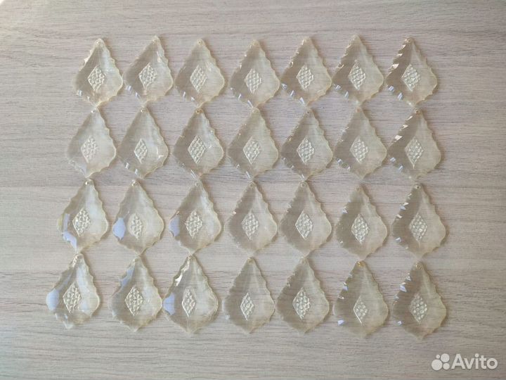 Подвески запчасти для люстры (стекло, пластик)