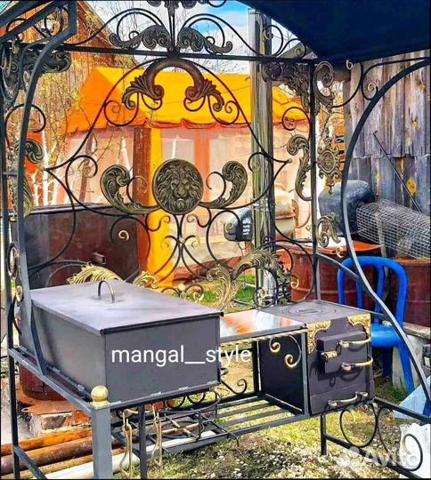 Мангал с крышей