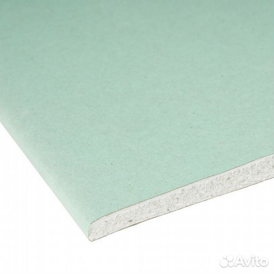 Гипсокартон влагостойкий Гипсополимер 2500х1200х9,5 мм